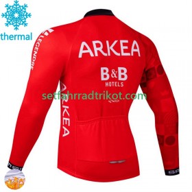 Arkea Bb Hotels Excalibur Radtrikot Winter Thermal Fleece 2024